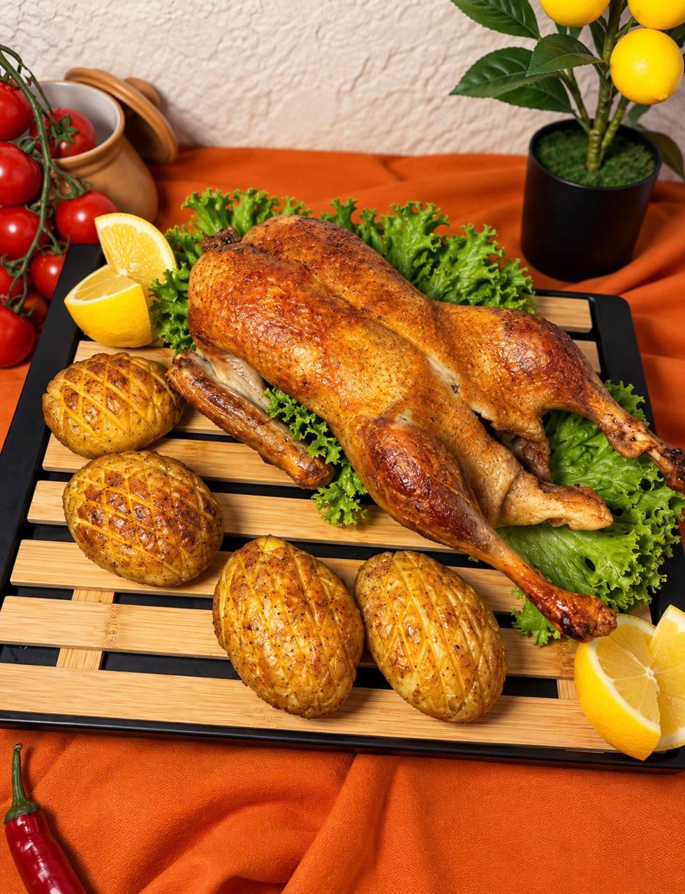 Բադի Գրիլ Կարտոֆիլով